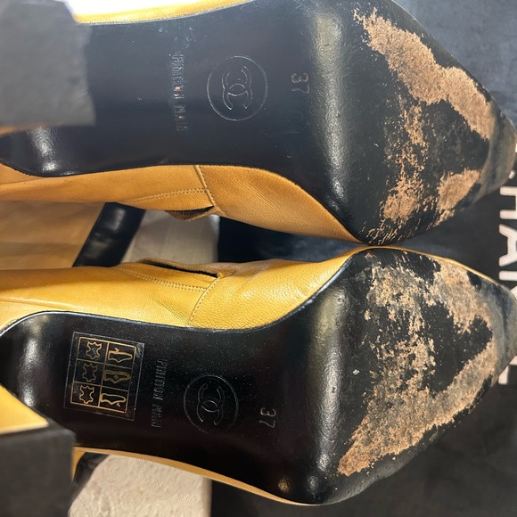 Chanel vintage high heels boots lambskin leather circa 1960 hand made in France - Picture 9 of 14